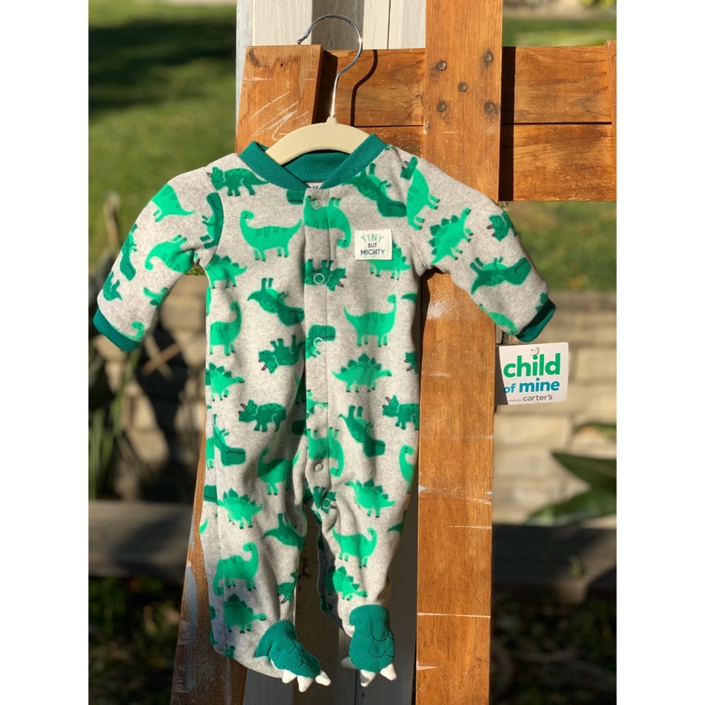 NWT Dinosaur footed pajamas